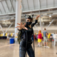 Cosplayers always know just the right pose.